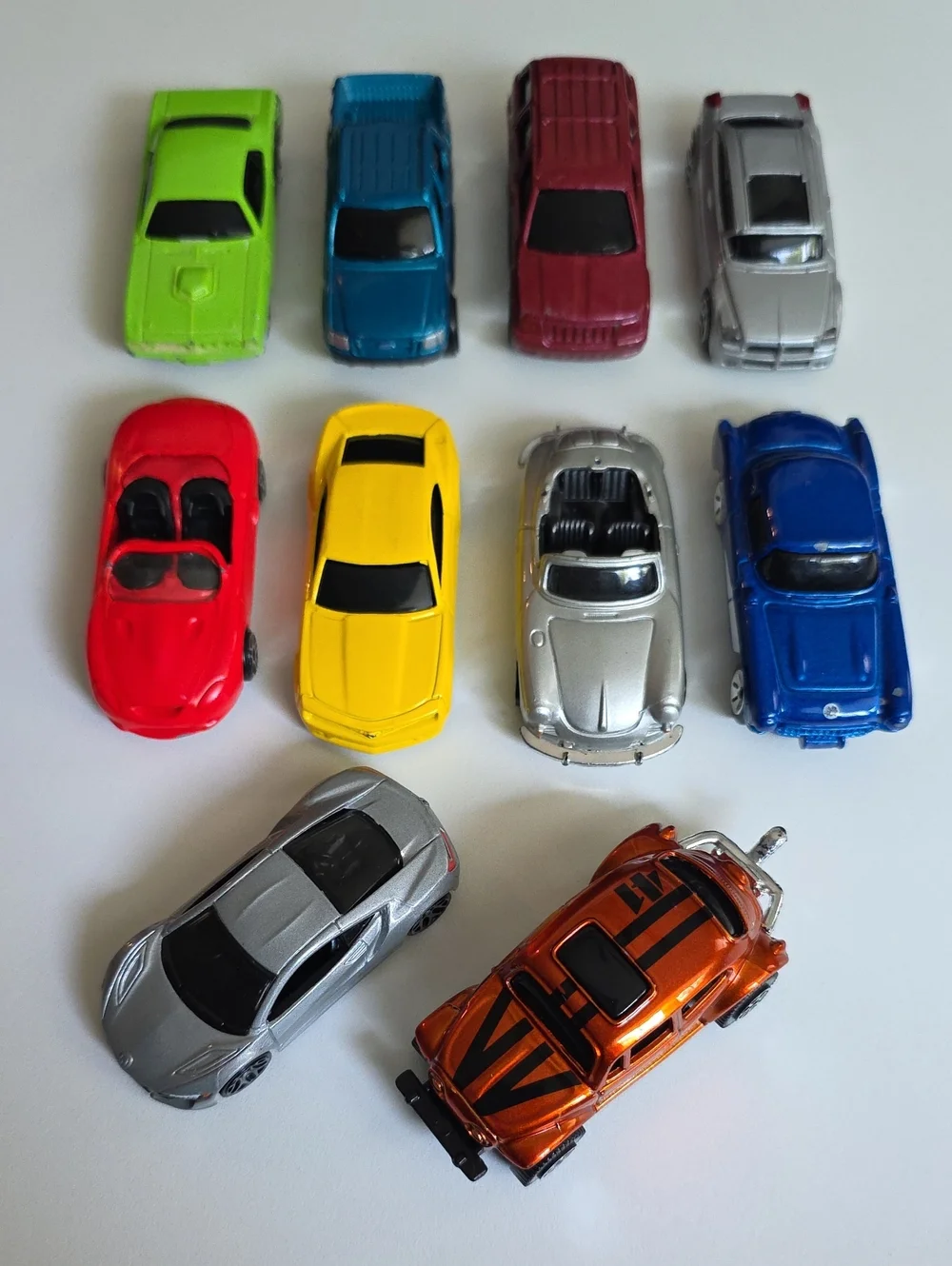 Maisto Car Set - Ford, Jeep, Porsche, Camaro, Corvette, Off Road VW, Mustang